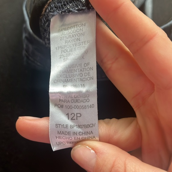 Democracy skinny jeans jeggings size 12 petite like new dark blue - Picture 3 of 6